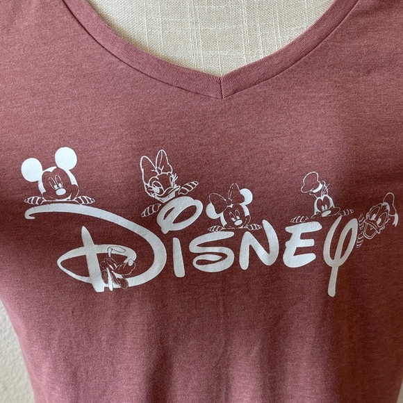 Disney Women's Mauve Short Sleeve Tee XL - Picture 2 of 7